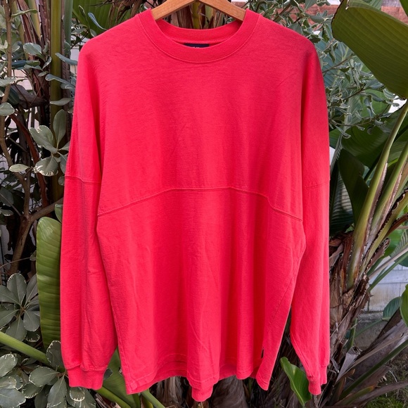 Spirit Jersey Hawaii Pink Oversized Long Sleeve Shirt M Puff Print 2010s - Picture 2 of 4